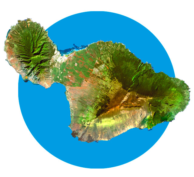 Maui Satellite Image